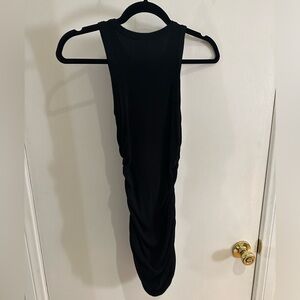 Black ribbed high neck tank top dress size small/medium (2-4)